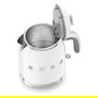 SMEG KLF05WHEU Mini Wasserkocher Weiss, Hervidor de Agua 0.8L, 1400W, Blanco, con Filtro y Apagado Automático