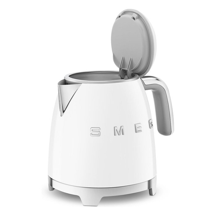 SMEG KLF05WHEU Mini Wasserkocher Weiss, Hervidor de Agua 0.8L, 1400W, Blanco, con Filtro y Apagado Automático