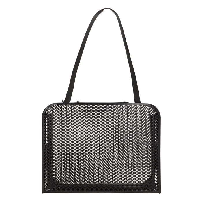 Aktive Mesa plegable de camping negra con diseño maletín y sistema antivuelco