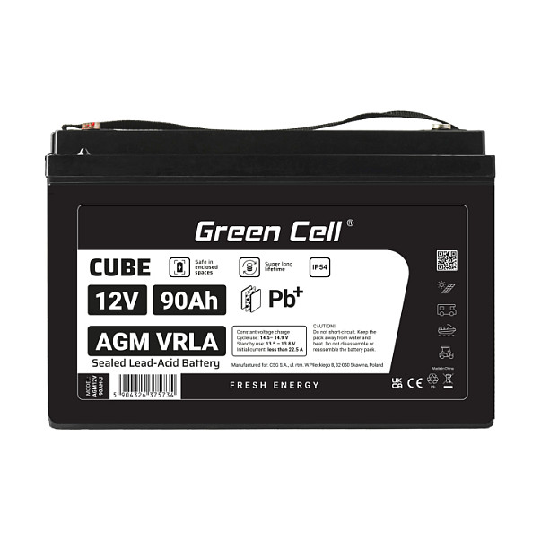 Green Cell CUBE AGM 12V 90Ah VRLA Green Cell CUBE AGM 12V 90Ah VRLA