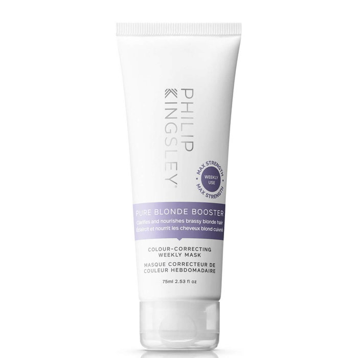 Pure Blonde Booster, Mascarilla crema de tratamiento capilar, Hidratante y clarificante, Semanal, 75 ml