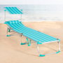 AKTIVE Tumbona Plegable ALU 186x49 cm