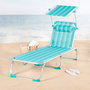 AKTIVE Tumbona Plegable ALU 186x49 cm