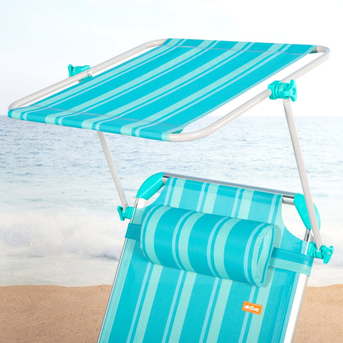 AKTIVE Tumbona Plegable ALU 186x49 cm