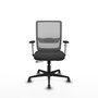 PIQUERAS Y CRESPO Silla de oficina Haches Gris con mecanismo Sincro/Traslack