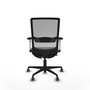 PIQUERAS Y CRESPO Silla de oficina Haches Gris con mecanismo Sincro/Traslack