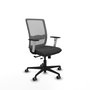 PIQUERAS Y CRESPO Silla de oficina Haches Gris con mecanismo Sincro/Traslack