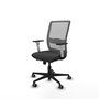 PIQUERAS Y CRESPO Silla de oficina Haches Gris con mecanismo Sincro/Traslack