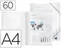 Liderpapel Carpeta escaparate con espiral de 60 fundas transparente Din A4