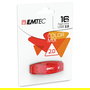 EMTEC C410 USB 2.0 Stick 16 GB Rojo, Tapa, Plug and Play, 18 MB/s Lectura
