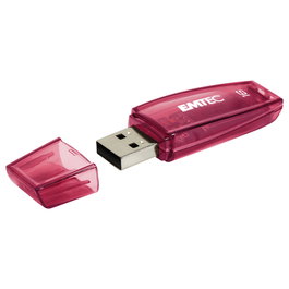 EMTEC C410 USB 2.0 Stick 16 GB Rojo, Tapa, Plug and Play, 18 MB/s Lectura