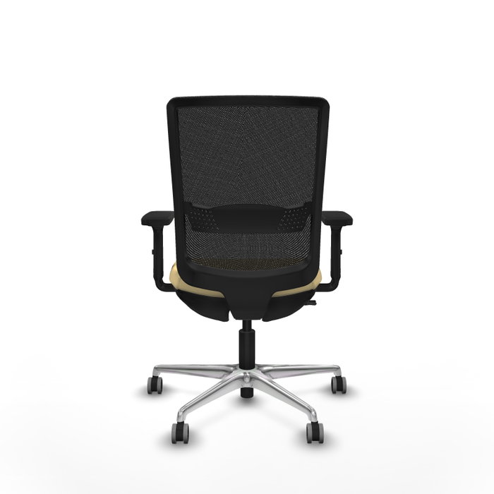 PIQUERAS Y CRESPO Silla de oficina Haches con mecanismo Sincro/Traslack, Crema y Negro PIQUERAS Y CRESPO Silla de oficina Haches con mecanismo Sincro/Traslack, Crema y Negro