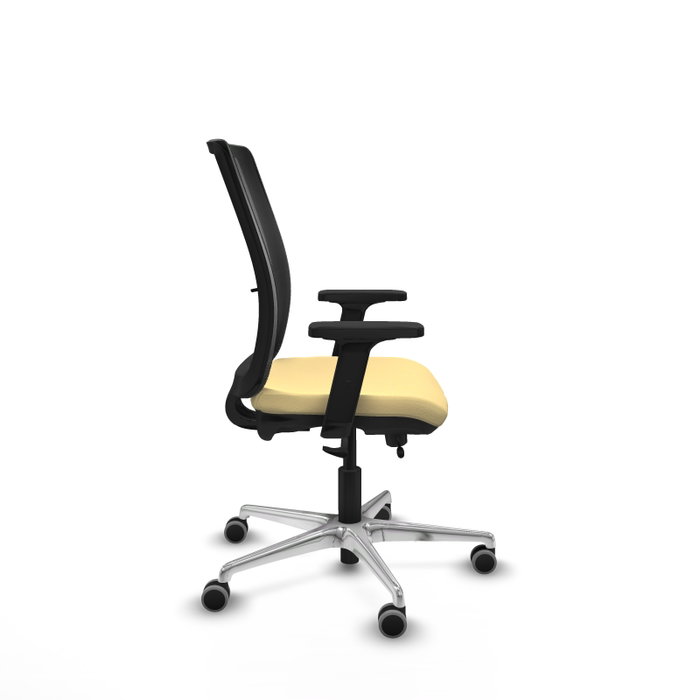PIQUERAS Y CRESPO Silla de oficina Haches con mecanismo Sincro/Traslack, Crema y Negro PIQUERAS Y CRESPO Silla de oficina Haches con mecanismo Sincro/Traslack, Crema y Negro