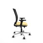 PIQUERAS Y CRESPO Silla de oficina Haches con mecanismo Sincro/Traslack, Crema y Negro