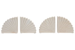 DKD Home Decor Set de 2 Sujetalibros de Cemento 30x7,5x15 cm Surtido