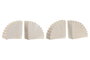 DKD Home Decor Set de 2 Sujetalibros de Cemento 30x7,5x15 cm Surtido