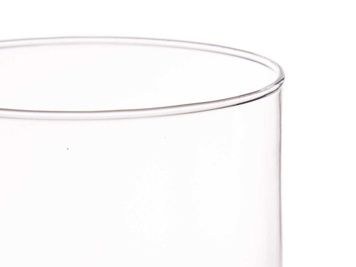GIFTDECOR Jarrón de Cristal Cilindro Transparente 15x30cm