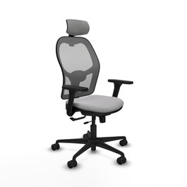 PIQUERAS Y CRESPO Silla de oficina Jorquera con mecanismo Sincro/Traslack, Gris