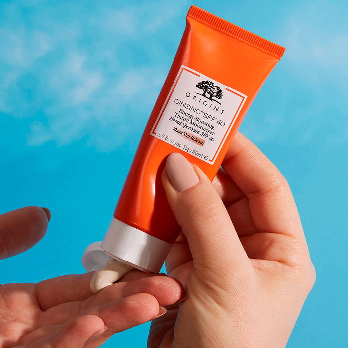 Origins GINZING SPF40 Energy-Boosting Tinted Moisturizer, Hidratante con Protección Solar, 50 ml