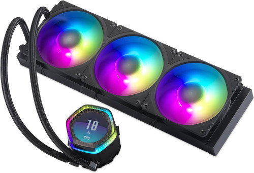 Cooler Master MLY-D36M-A24PZ-R1 Refrigeración Líquida MasterLiquid 360 Ion con Pantalla LCD2.1" y Ventiladores Mobius 120P ARGB