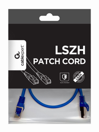 Gembird Cable de Red Cat6a S/FTP 0,5 m Azul RJ-45 Macho/Macho