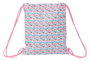 Bolsa Mochila con Cuerdas Moos Flores Multicolor 35 x 40 x 1 cm
