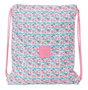 Bolsa Mochila con Cuerdas Moos Flores Multicolor 35 x 40 x 1 cm