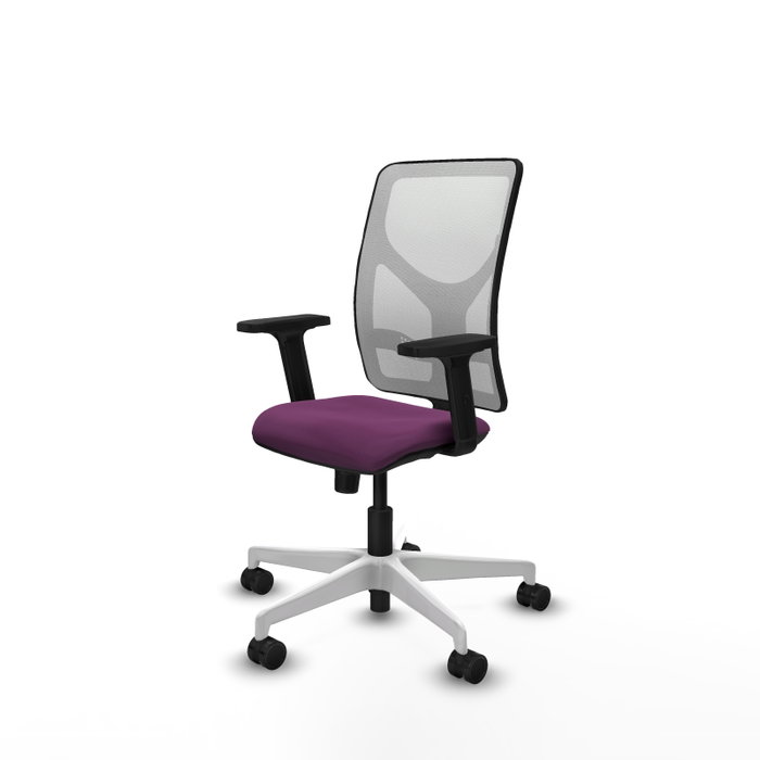 PIQUERAS Y CRESPO Silla de oficina Motilla con mecanismo Sincro, Morado y Blanco PIQUERAS Y CRESPO Silla de oficina Motilla con mecanismo Sincro, Morado y Blanco