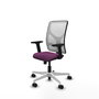 PIQUERAS Y CRESPO Silla de oficina Motilla con mecanismo Sincro, Morado y Blanco
