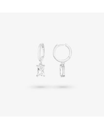 Radiant Pendientes Aro Silver BASICS para Mujer