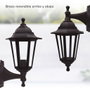 GSC Evolution Farol de Jardín Serie Bagan Brazo Reversible E27 Negro IP44