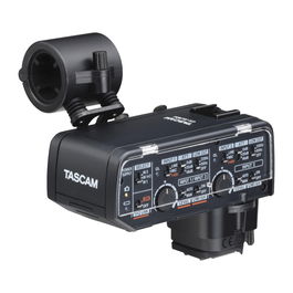 Tascam Adaptador Micrófono XLR Ca-Xlr2D-C para Cámaras Mirrorless Canon y Fujifilm. Con 2 Entradas XLR/TRS y Preamplificador HDDA.