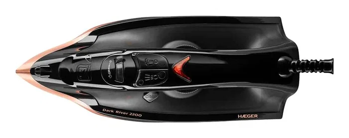 Hauger SI-220.015A Plancha a Vapor 2200W con Suela Acero Inoxidable, Función Autolimpieza, Vapor hasta 60 g/min y Vapor Vertical - Negro