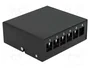 DeLOCK Panel de conexiones Keystone de 6 puertos, Negro