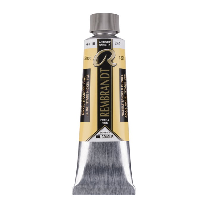 Rembrandt Amarillo Níquel Titanio Oscuro 280 Pintura al Óleo 150 ml Rembrandt Amarillo Níquel Titanio Oscuro 280 Pintura al Óleo 150 ml