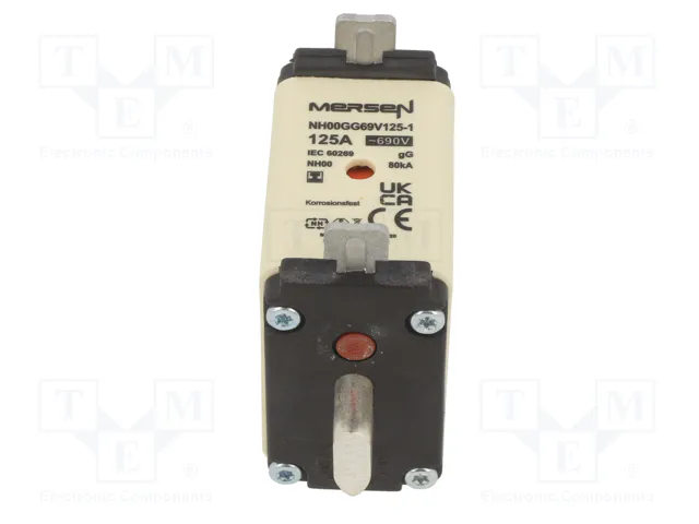 MERSEN Fusible de cartucho NH00 125A 690VAC MERSEN Fusible de cartucho NH00 125A 690VAC