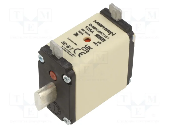 MERSEN Fusible de cartucho NH00 125A 690VAC MERSEN Fusible de cartucho NH00 125A 690VAC
