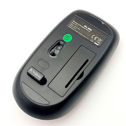 Elbe Ratón Inalámbrico RT-111 Rojo Ambidextro Pilas Incluidas Plug & Play