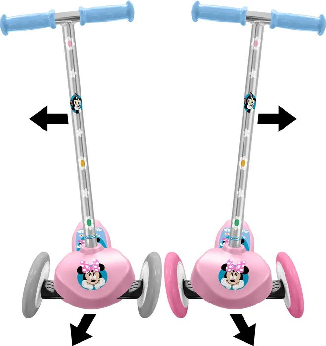 Minnie Patinete infantil con volante MN432045 3 ruedas Rosa