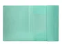Liderpapel Carpeta Tres Solapas Polipropileno Gomas DIN A4 Color Verde Opaco