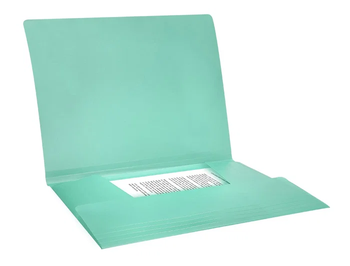 Liderpapel Carpeta Tres Solapas Polipropileno Gomas DIN A4 Color Verde Opaco