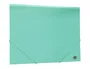 Liderpapel Carpeta Tres Solapas Polipropileno Gomas DIN A4 Color Verde Opaco