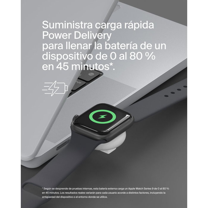 Belkin BoostCharge Cargador Inalámbrico para Apple Watch, 5W, Blanco