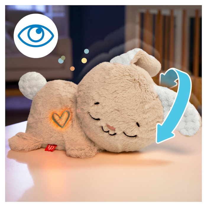 Fisher-Price HXG97 Snooze Bunny Conejo de Peluche Sonoro con Movimiento