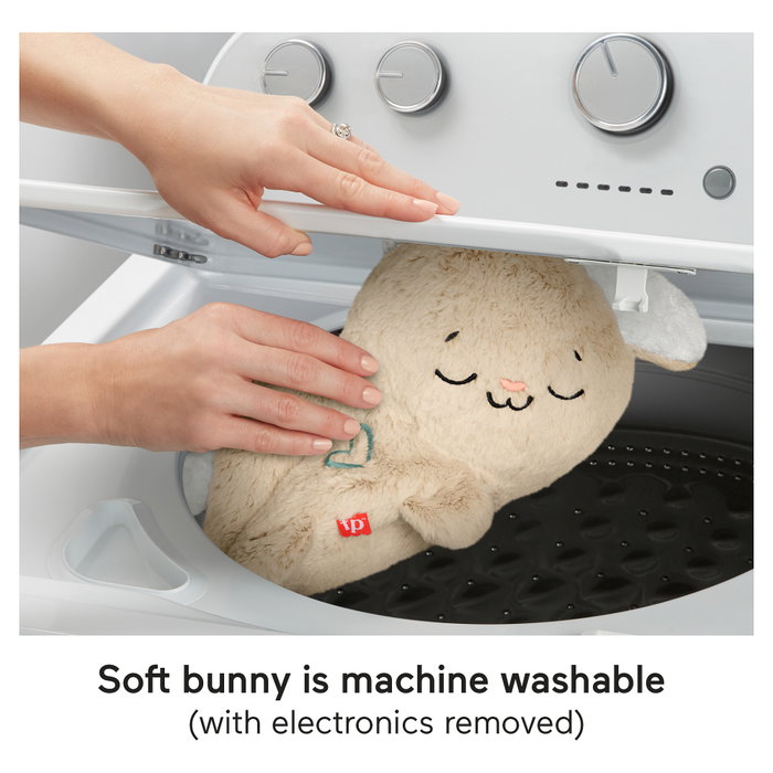 Fisher-Price HXG97 Snooze Bunny Conejo de Peluche Sonoro con Movimiento