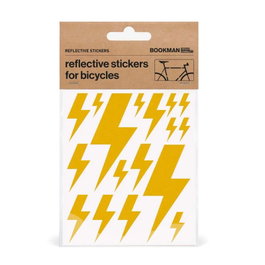 Bookman Calcomanías Reflectantes Alta Visibilidad Patrón Rayos - Pegatinas Scotchlite 3M para Bicicleta o Casco