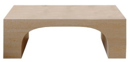 DKD Home Decor Mesa Centro Beige 76.5 x 39.5 x 121.5 cm Madera
