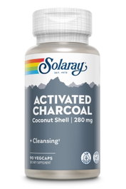 SOLARAY Charcoal Activado de Coco 90 Cápsulas