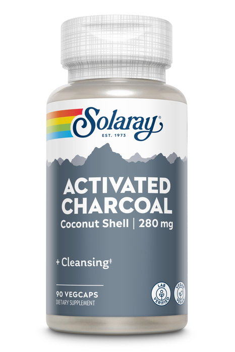 SOLARAY Charcoal Activated 90 cápsulas