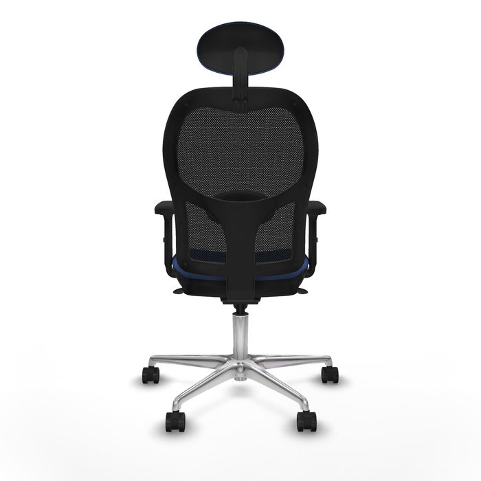 PIQUERAS Y CRESPO Silla de oficina Jorquera con mecanismo Sincro, Tela Azul marino y Malla Negra PIQUERAS Y CRESPO Silla de oficina Jorquera con mecanismo Sincro, Tela Azul marino y Malla Negra